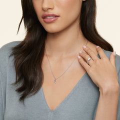 0.10 CTW Round Lab Diamond Junipar Pendant
