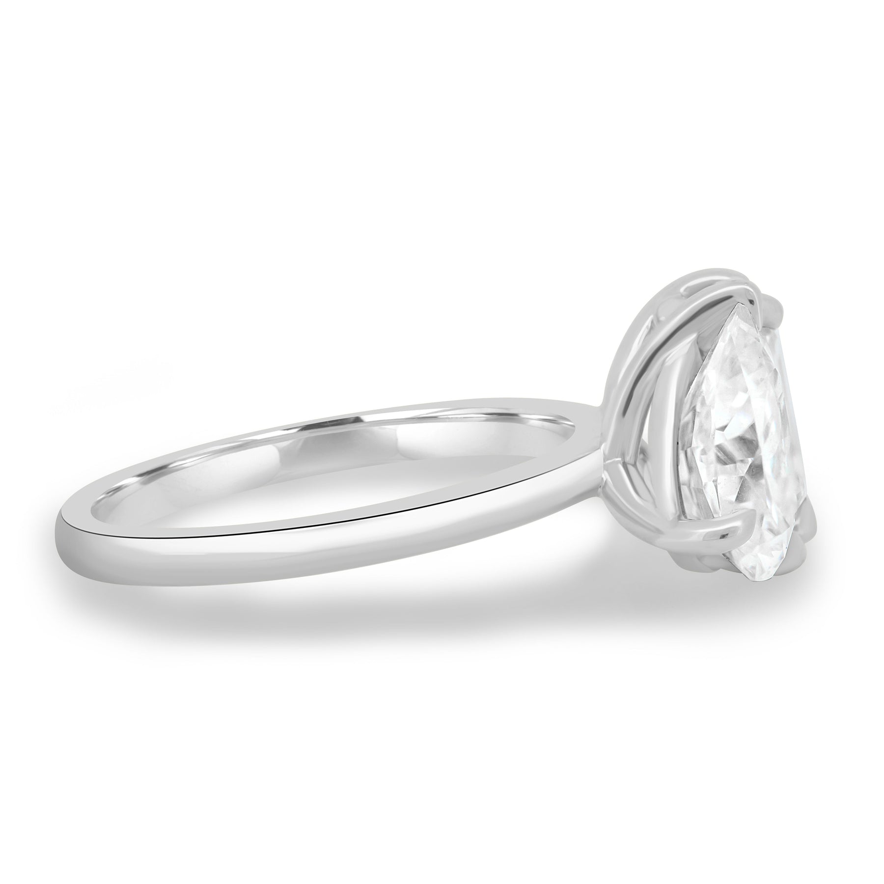 Dual Stone Toi et Moi Ring in Pear and Emerald Cuts Lab Grown Diamond