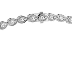 Pear Lab Diamond Classic Bezel Tennis Necklace