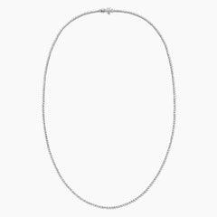 Round Lab Diamond Sunburst Tennis Necklace