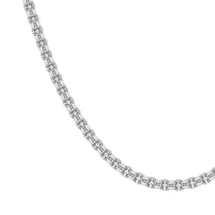 Emerald Lab Diamond Classic Tennis Necklace
