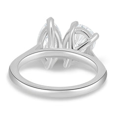 Dual Stone Toi et Moi Ring in Pear and Marquise Cuts Lab Grown Diamond