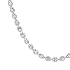 Pear Lab Diamond Classic Bezel Tennis Necklace