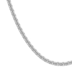 Oval Lab Diamond Classic Tennis Necklace