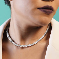 Pear Lab Diamond Classic Tennis Necklace