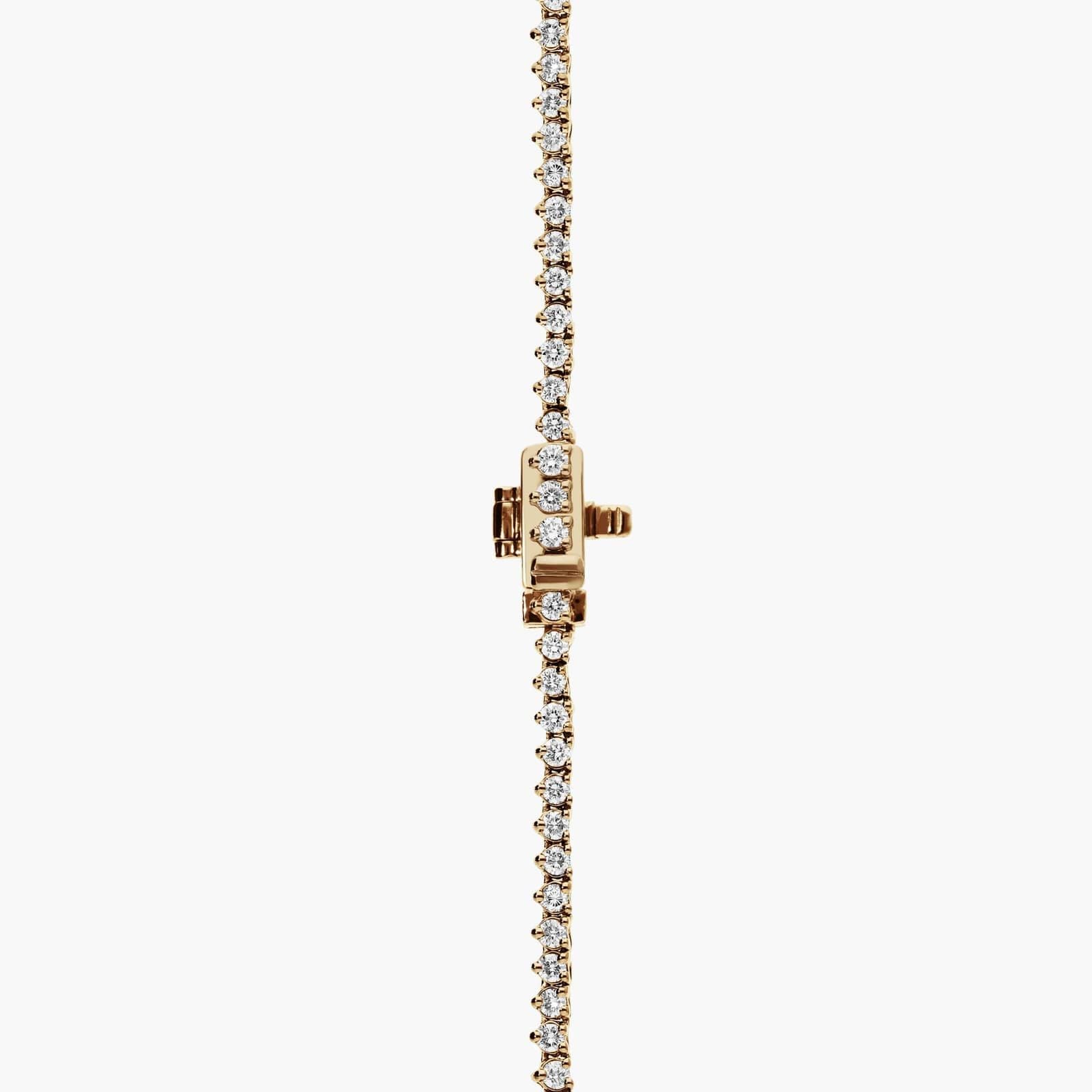 Round Lab Diamond Sunburst Graduating Tennis Necklace