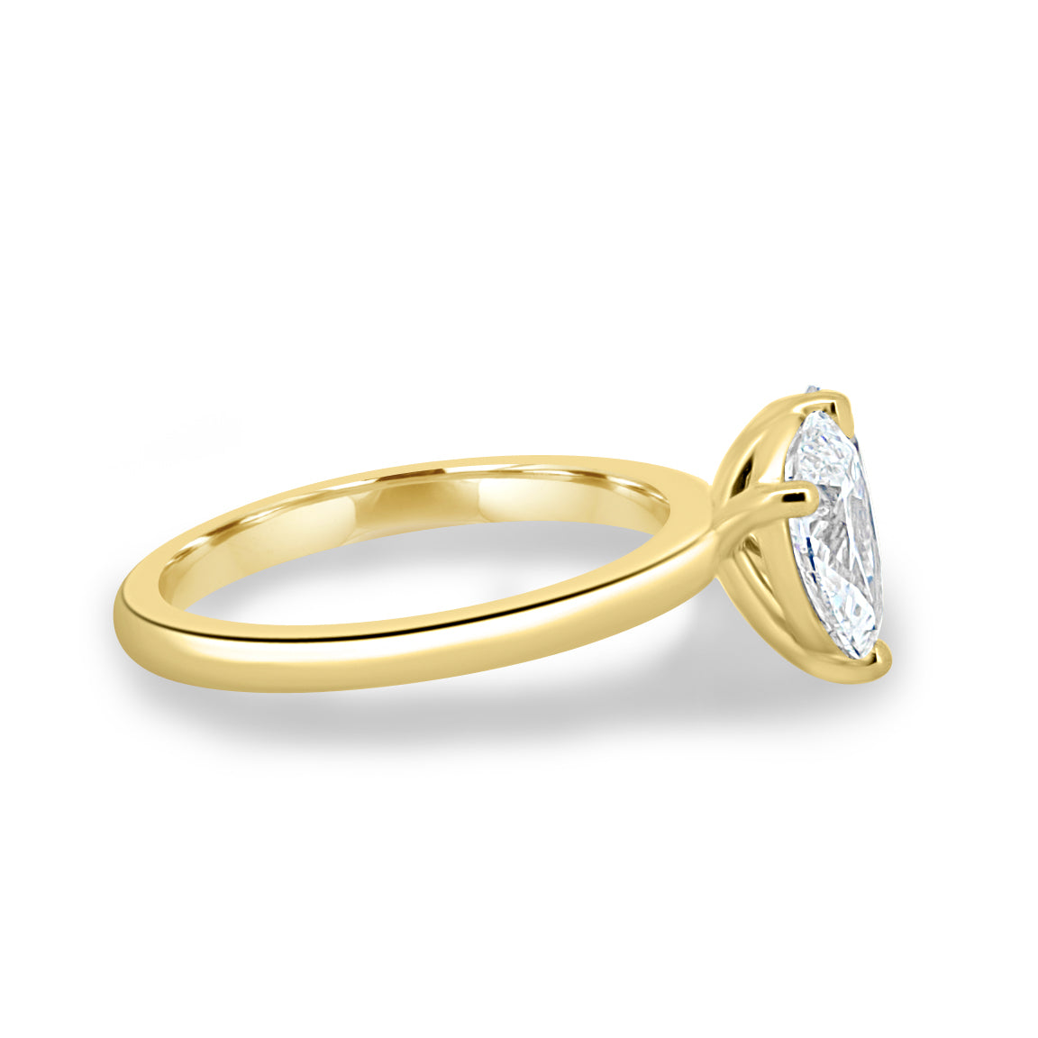 Dual Stone Toi et Moi Ring in Pear and Oval Cuts Lab Grown Diamond