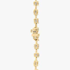 Fancy Shape Diamond Station Tennis Necklace