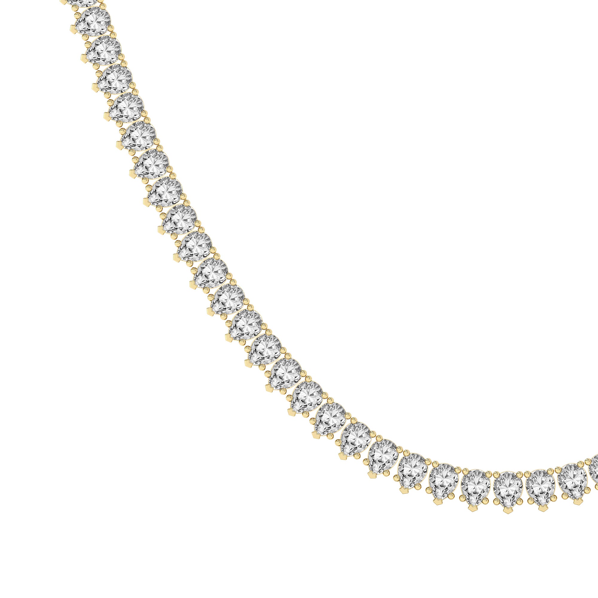 Pear Lab Diamond Classic Tennis Necklace